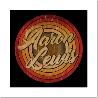 circle vintage retro faded Aaron Lewis Posters and Art